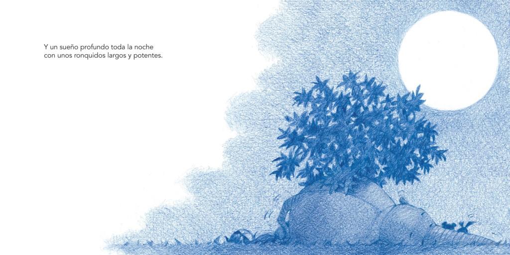 ¿Qué hace un elefante bajo el manzano?