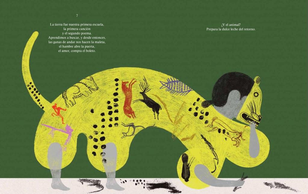 El animal en la piedra